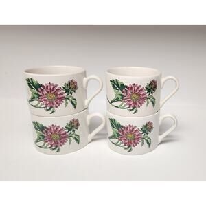 International Tableworks Terrace Blossoms Coffee Lot of 4 Tea Mugs